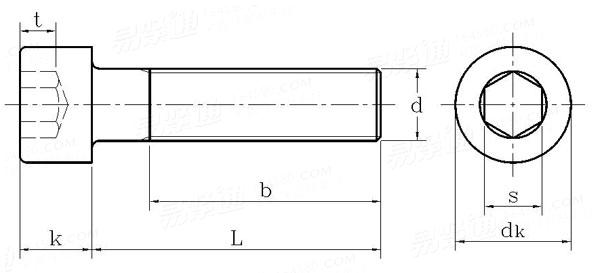 ISO4762標(biāo)準(zhǔn)內(nèi)六角螺絲國標(biāo)號